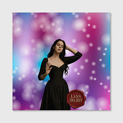 Холст квадратный Lana Del Rey закрыла глаза, цвет: 3D-принт — фото 2