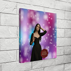 Холст квадратный Lana Del Rey закрыла глаза, цвет: 3D-принт — фото 2
