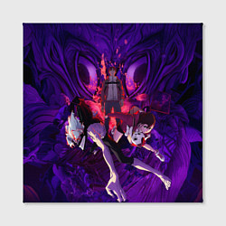 Холст квадратный Дандадан - Злой глаз, цвет: 3D-принт — фото 2