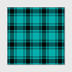 Холст квадратный Checkered blue, цвет: 3D-принт — фото 2