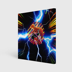 Холст квадратный Anime Demon Slayer Zenitsu, цвет: 3D-принт