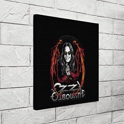 Холст квадратный Ozzy Osbourne with wings, цвет: 3D-принт — фото 2