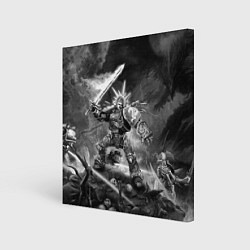 Холст квадратный Робаут Жиллиман - Ультрамарины Warhammer, цвет: 3D-принт