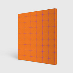 Холст квадратный Color orange stripe, цвет: 3D-принт