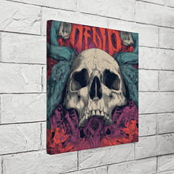 Холст квадратный Металл арт - хардкор - череп, цвет: 3D-принт — фото 2