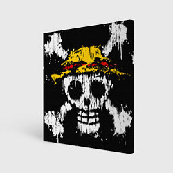 Холст квадратный Соломенная шляпа, цвет: 3D-принт