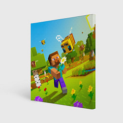 Картина квадратная Стив и пчела