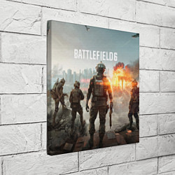 Холст квадратный Битва за Бруклин из Battlefield 6, цвет: 3D-принт — фото 2