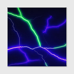 Холст квадратный Multicolored lightning, цвет: 3D-принт — фото 2