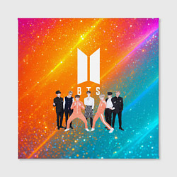 Холст квадратный BTS блестящий фон, цвет: 3D-принт — фото 2