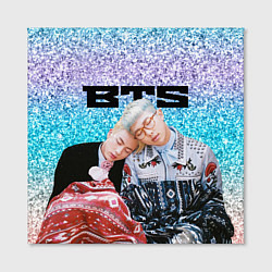 Холст квадратный BTS блестящий градиент, цвет: 3D-принт — фото 2