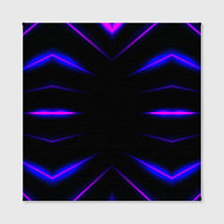 Холст квадратный Color black neon neon, цвет: 3D-принт — фото 2