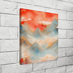 Холст квадратный Японский пейзаж, цвет: 3D-принт — фото 2