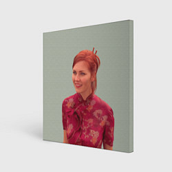 Холст квадратный Мэри Джейн Kirsten Dunst, цвет: 3D-принт