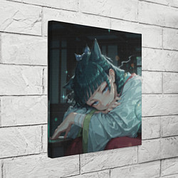 Холст квадратный Маомао с кошачьими ушками, цвет: 3D-принт — фото 2