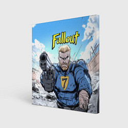 Холст квадратный Fallout 7, цвет: 3D-принт