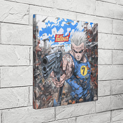 Холст квадратный Fallout комиксный стиль, цвет: 3D-принт — фото 2