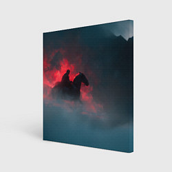 Холст квадратный Всадник в тумане, цвет: 3D-принт