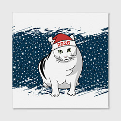 Холст квадратный Кот Бендер - 2026, цвет: 3D-принт — фото 2