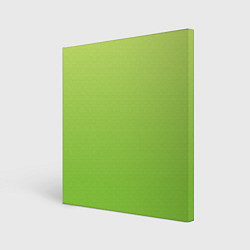 Холст квадратный Color lime green, цвет: 3D-принт