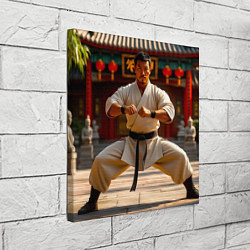 Холст квадратный Мастер кунг-фу в храме Шаолинь, цвет: 3D-принт — фото 2