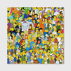 Холст квадратный Simpsons Stories, цвет: 3D-принт — фото 2