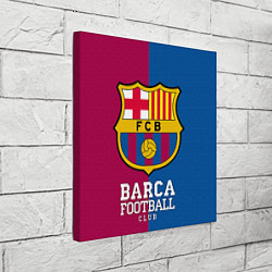 Холст квадратный Barca Football, цвет: 3D-принт — фото 2