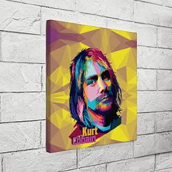 Холст квадратный Kurt Cobain: Abstraction, цвет: 3D-принт — фото 2