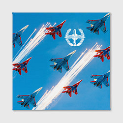 Холст квадратный Самолеты ВВС, цвет: 3D-принт — фото 2