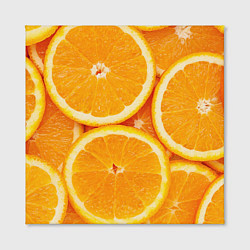 Холст квадратный Апельсин, цвет: 3D-принт — фото 2