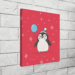 Холст квадратный Влюбленная пингвинка, цвет: 3D-принт — фото 2