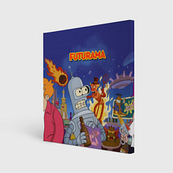 Холст квадратный Futurama Devil, цвет: 3D-принт