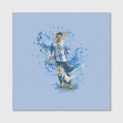 Холст квадратный Messi: Argentine Football, цвет: 3D-принт — фото 2