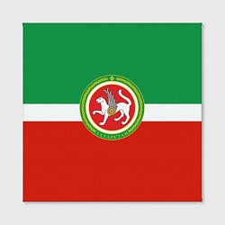 Холст квадратный Татарстан: флаг, цвет: 3D-принт — фото 2