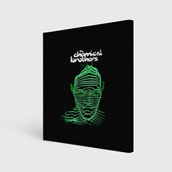 Холст квадратный Chemical Brothers: Acid lines, цвет: 3D-принт