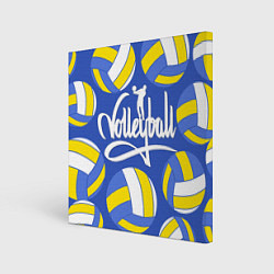 Холст квадратный Волейбол 6, цвет: 3D-принт