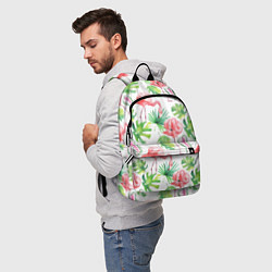 Рюкзак Фламинго в тропиках, цвет: 3D-принт — фото 2