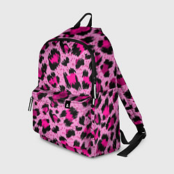 Рюкзак Розовый леопард цвета 3D-принт — фото 1