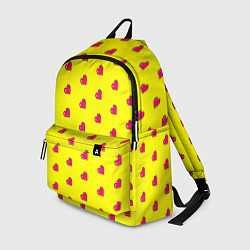 Рюкзак 8 bit yellow love, цвет: 3D-принт