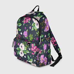 Рюкзак Пурпурные цветы, цвет: 3D-принт