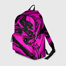 Рюкзак Черно-розовый акрил, цвет: 3D-принт