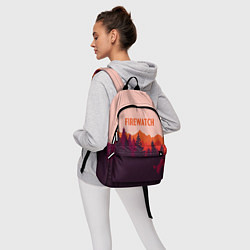 Рюкзак Firewatch: Orange Style, цвет: 3D-принт — фото 2
