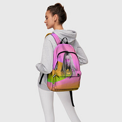 Рюкзак Billie Eilish: Pink Fashion, цвет: 3D-принт — фото 2