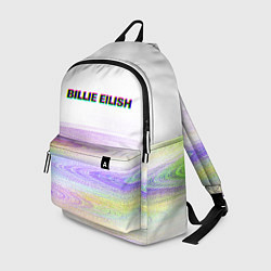 Рюкзак BILLIE EILISH: White Glitch, цвет: 3D-принт
