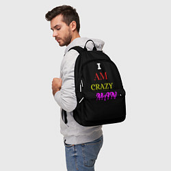 Рюкзак I am crazy man, цвет: 3D-принт — фото 2