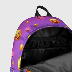 Рюкзак Очень много эмодзи, цвет: 3D-принт — фото 2
