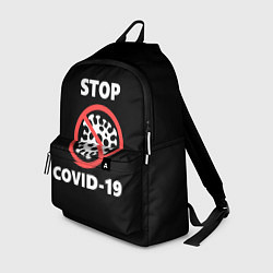 Рюкзак STOP COVID-19, цвет: 3D-принт