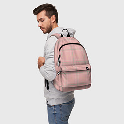 Рюкзак Шотландка Розовая, цвет: 3D-принт — фото 2