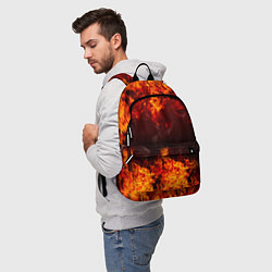 Рюкзак Огонь, цвет: 3D-принт — фото 2