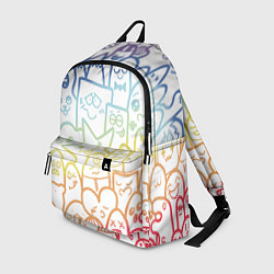 Рюкзак Радужные дудлы, цвет: 3D-принт